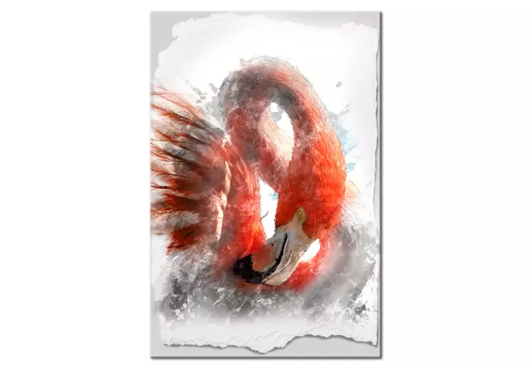 Roter Flamingo (1-teilig) - Majestätischer Vogel