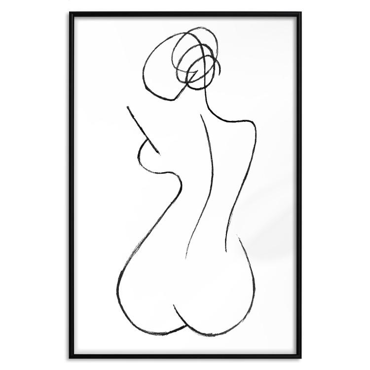 Weibliche Formen - Minimalistisches Lineart mit Frau