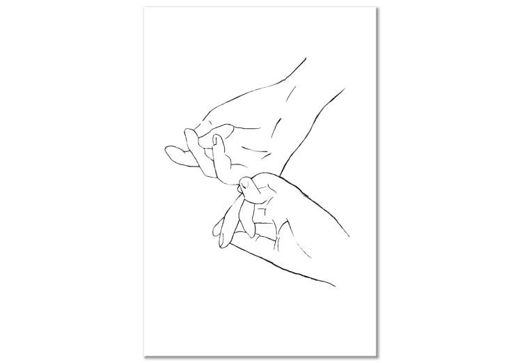 Schatz in den Händen (1-teilig) - Berührung in Schwarz-Weiß