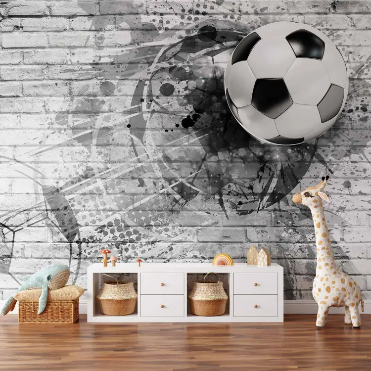 Fußball Sport schwarz-weiß