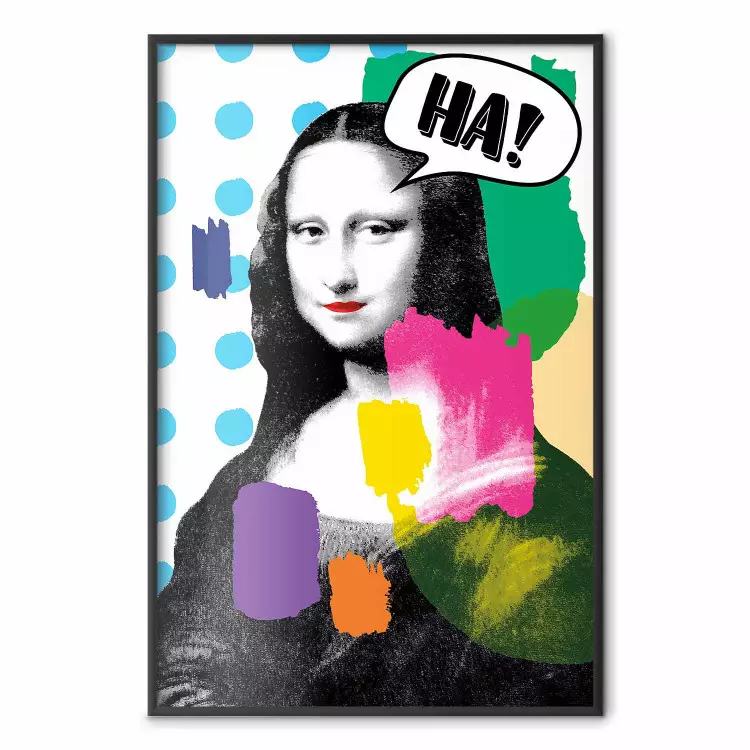 Mona Lisa Pop-Art - Porträt einer Frau in farbigem Stil