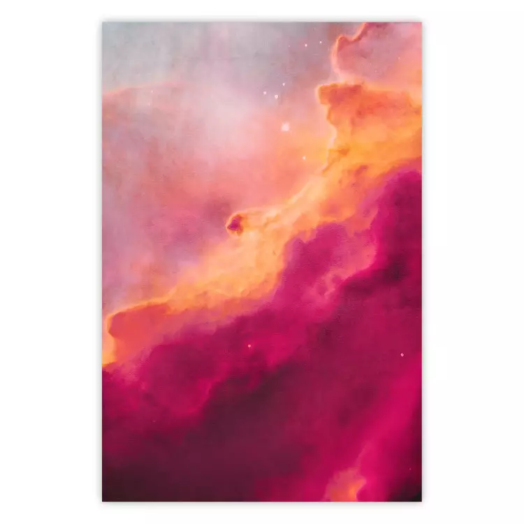 Rosa Nebel - Abstrakter Himmelshintergrund mit farbigen Wolken