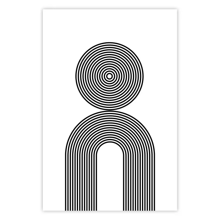 Rhapsodie - Abstrakte Linien auf Weiß
