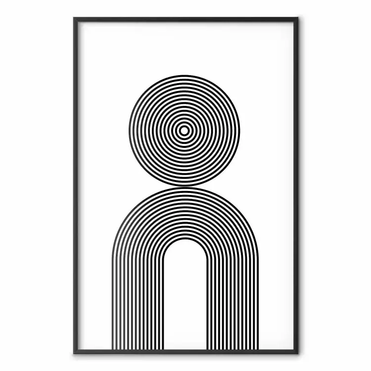 Rhapsodie - Abstrakte Linien auf Weiß