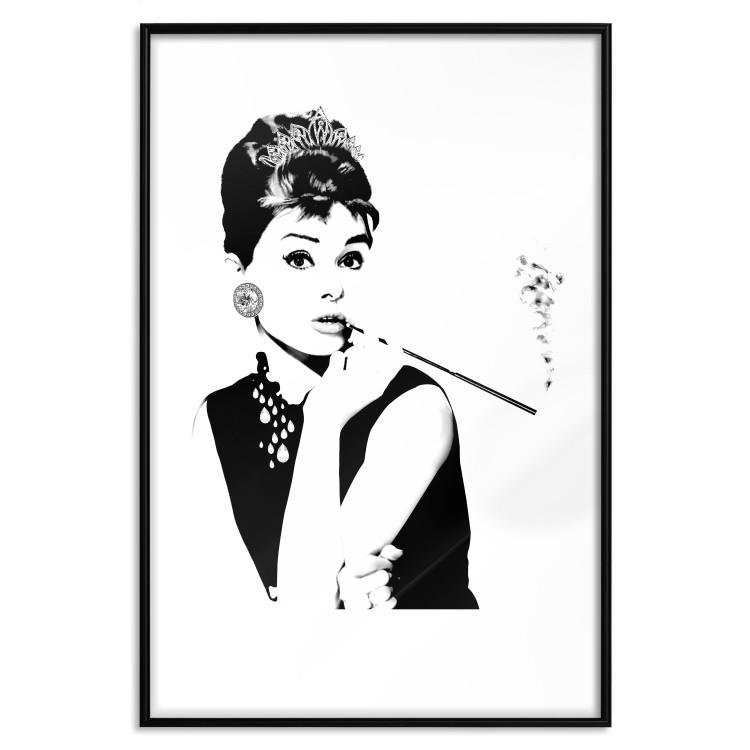 Audrey - Schwarz-weißes Frauenporträt