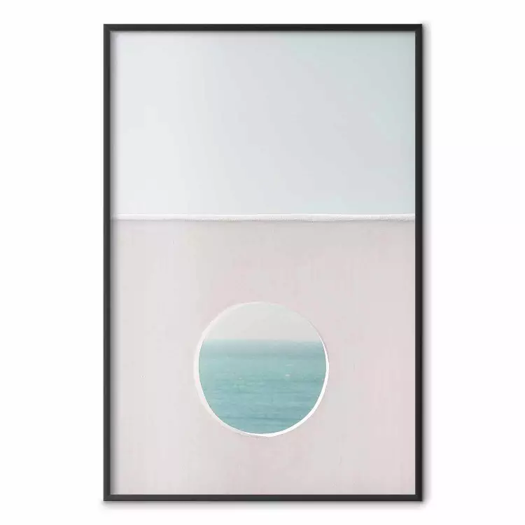 Kreisförmiger Horizont - Ruhe Meer und Himmel