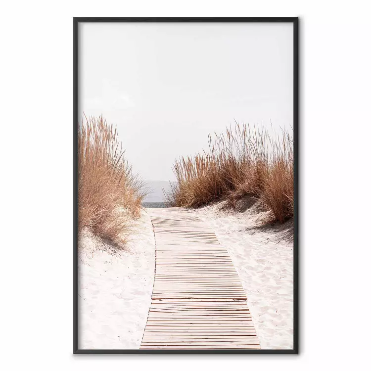 Sanftes Rascheln - Strandlandschaft vor hellem Himmel