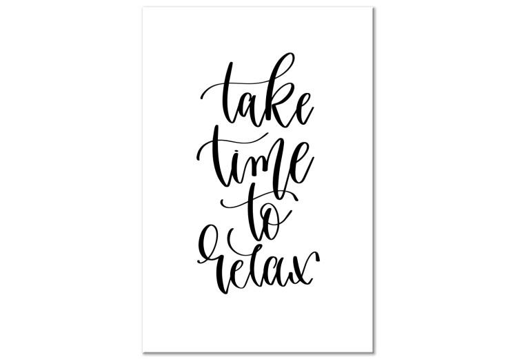 Nimm dir Zeit zum Entspannen (1-teilig) - Englischer Schriftzug