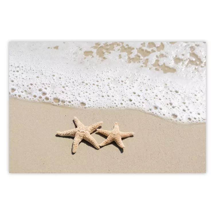 Urlaubserinnerung - Strandlandschaft mit Sternen im Sand