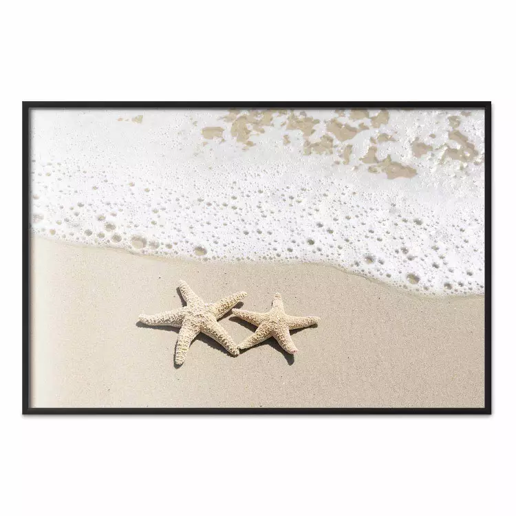 Urlaubserinnerung - Strandlandschaft mit Sternen im Sand