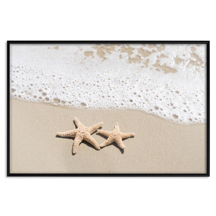 Urlaubserinnerung - Strandlandschaft mit Sternen im Sand