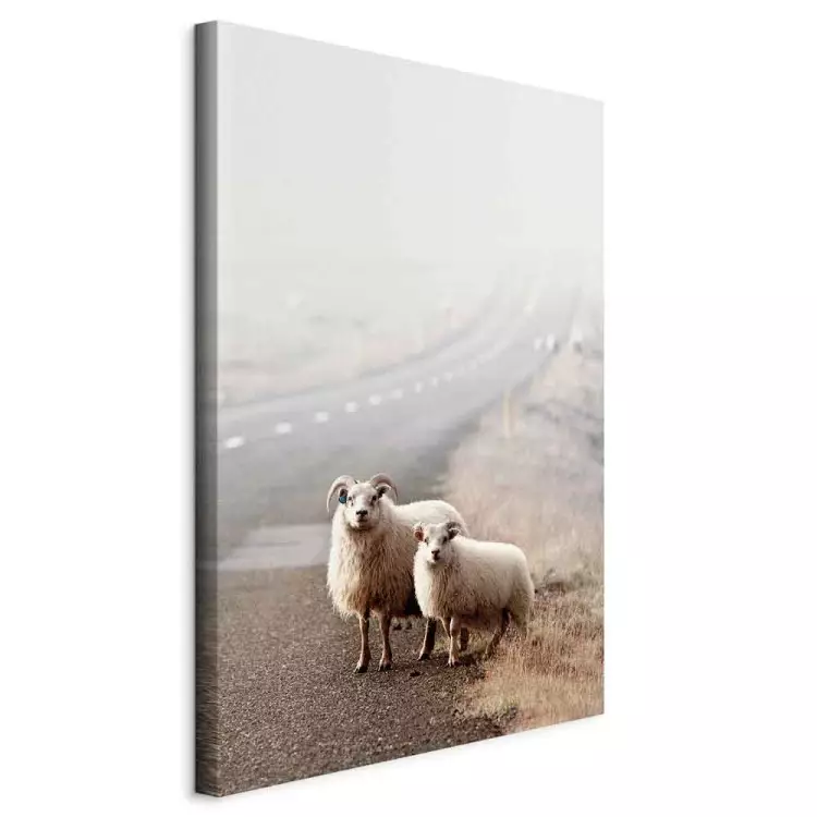 Außergewöhnliche Anhalter (1-teilig) Hochformat - Tiere am Straßenrand