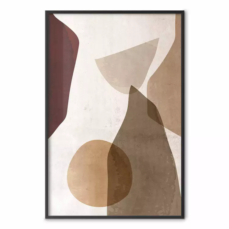 Herbstliches Schachmatt - Komposition abstrakter geometrischer Figuren
