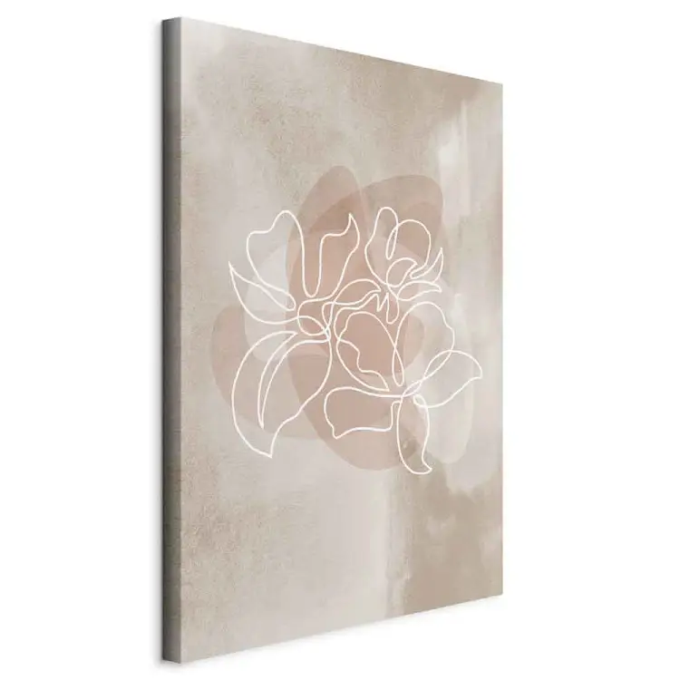Blüte des Duftes Hochformat - Abstrakte florale Linienkunst