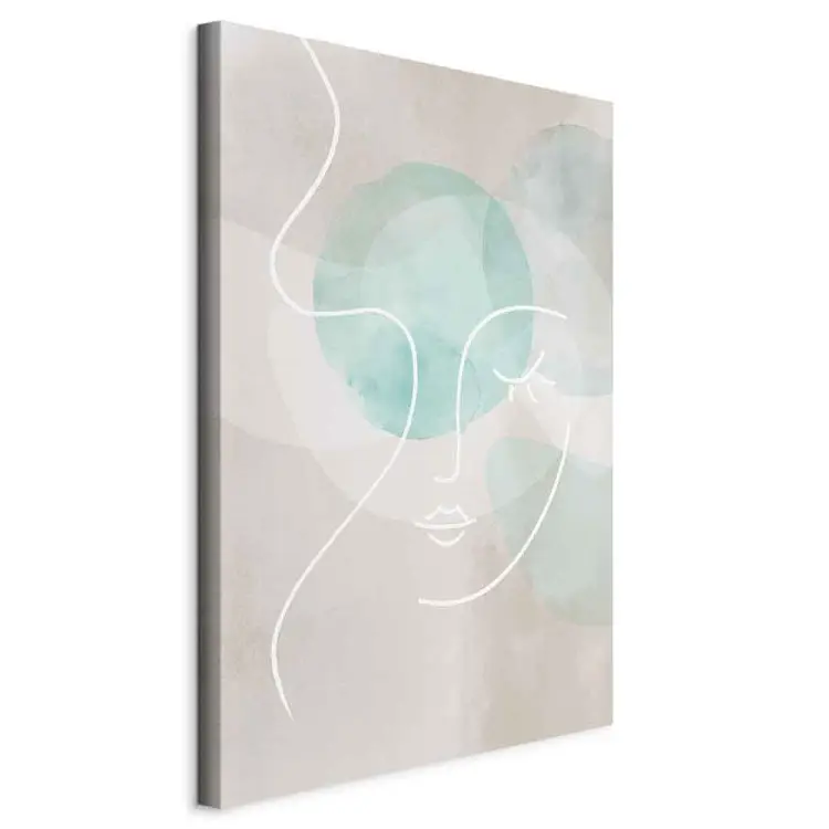 Romantischer Gedanke Hochformat - Linienkunst