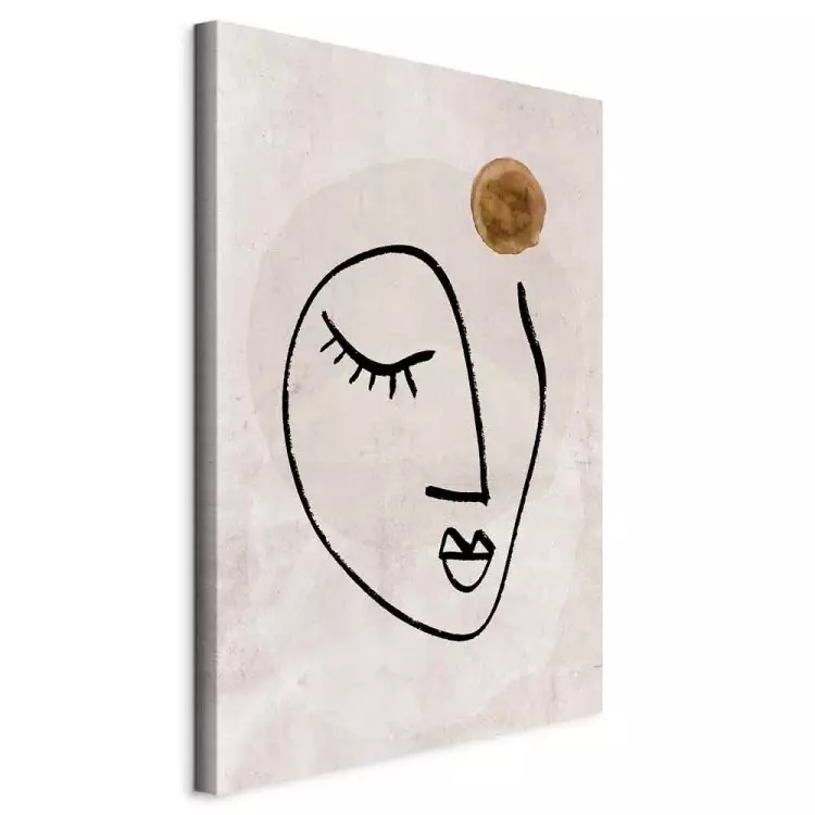 Leichtigkeit der Erinnerungen (1-teilig) Hochformat - Linienkunst