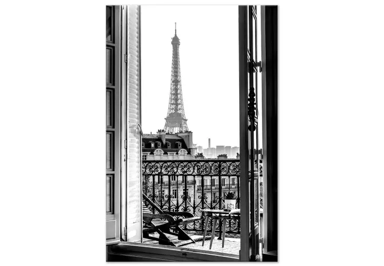 Blick vom Balkon (1-teilig) Hochformat - Architektur der Stadt Paris
