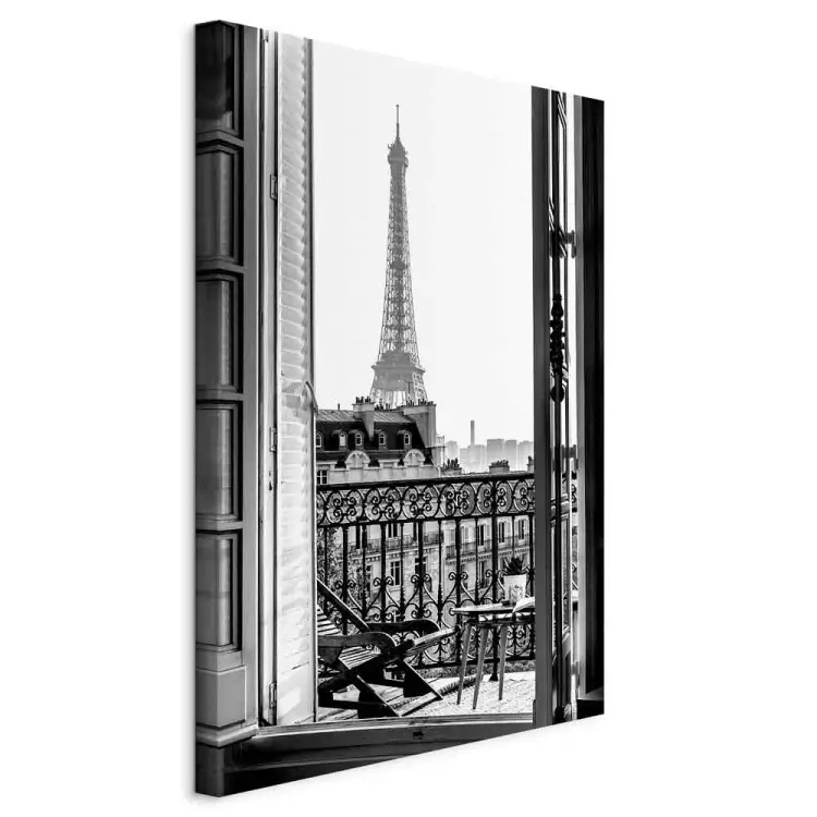 Blick vom Balkon Hochformat - Architektur der Stadt Paris