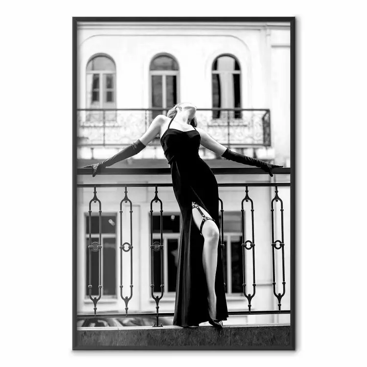 Tanzendes Paris - Frau vor architektonischem Hintergrund