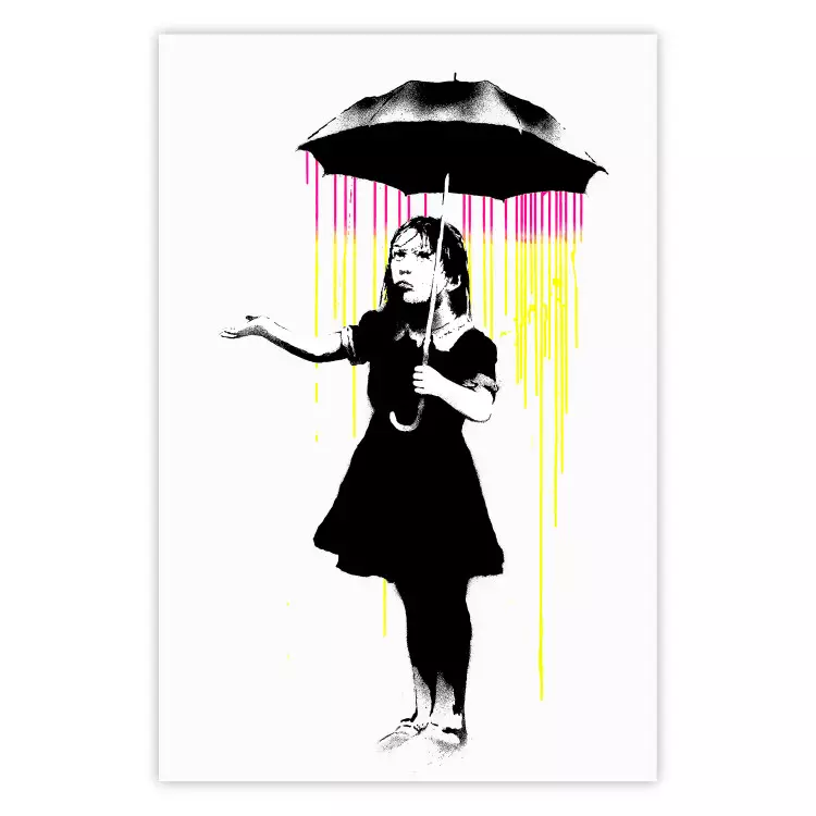 Das Mädchen mit dem Regenschirm - Mädchen im Regen
