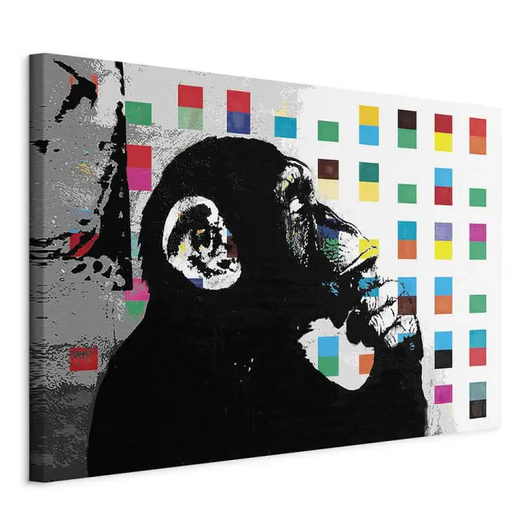 Banksy denkender Affe