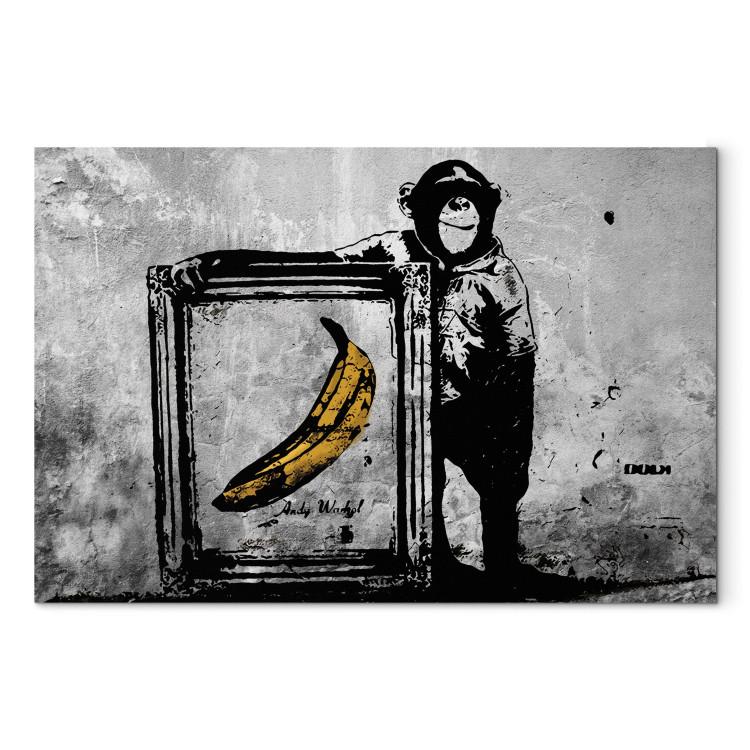 Inspired by Banksy - black and white