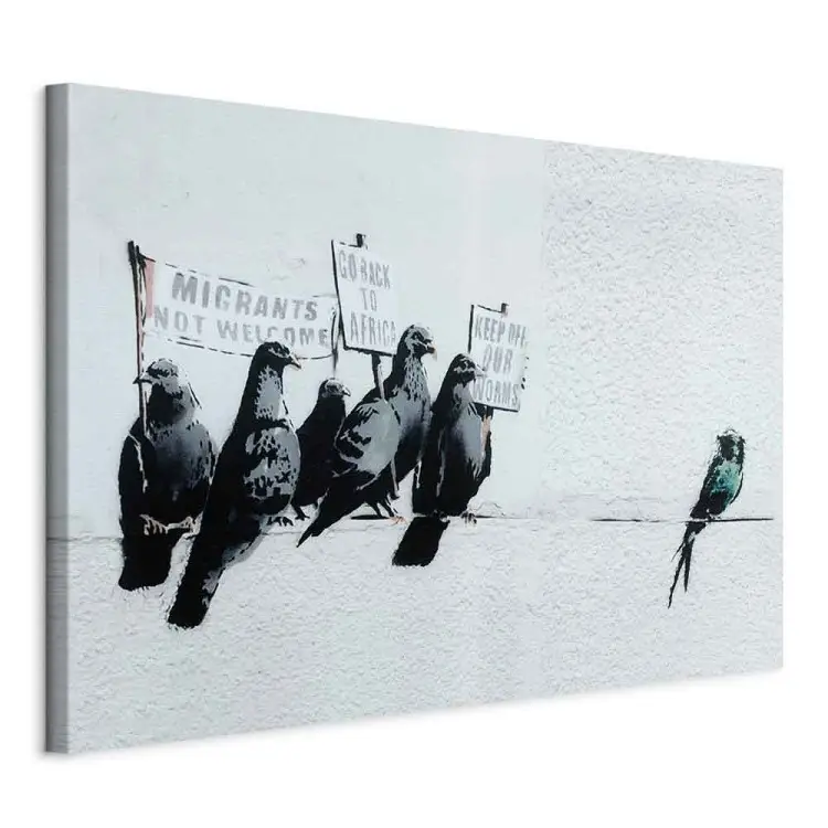 Banksy protestiert gegen Vögel