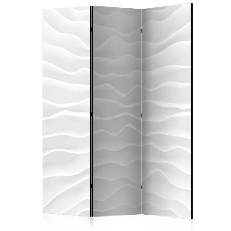 Origami-Wand (3-teilig) - Orientalische Abstraktion in Weiß