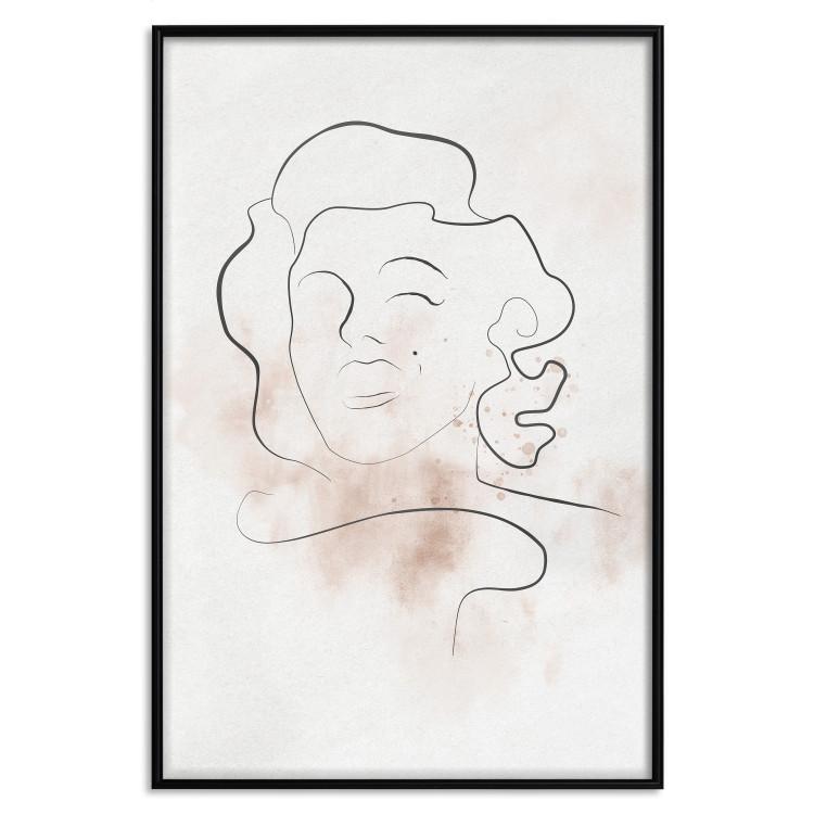 Sternenlinie - Abstrakte Linienzeichnung Marilyn Monroe