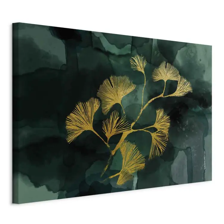 Goldene Ginkgos - Landschaft der Pflanze im Glamour-Stil