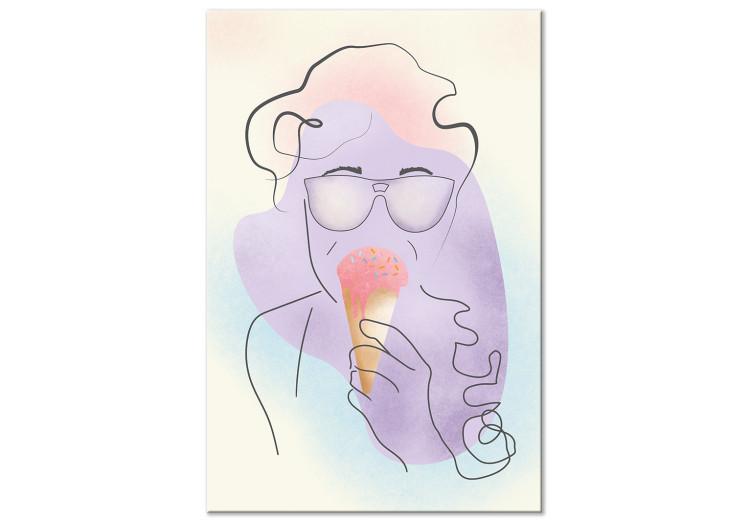 Raspberry Ice Cream (1 Part) Vertical