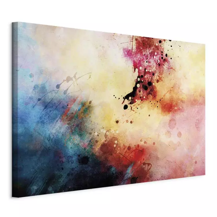 Symphonie der Farben (1-teilig) Breit - Abstraktes buntes Aquarell