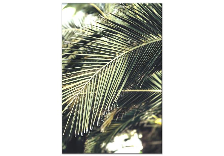 Grüne Königin (1-teilig) Hoch - Exotische Palmenblätterlandschaft