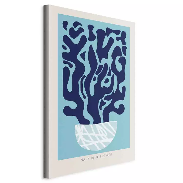Navy Blue Composition (1 Part) Vertical