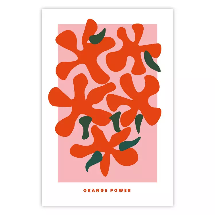 Orange Bouquet - Farbenfrohe Blumen und Beschriftungen