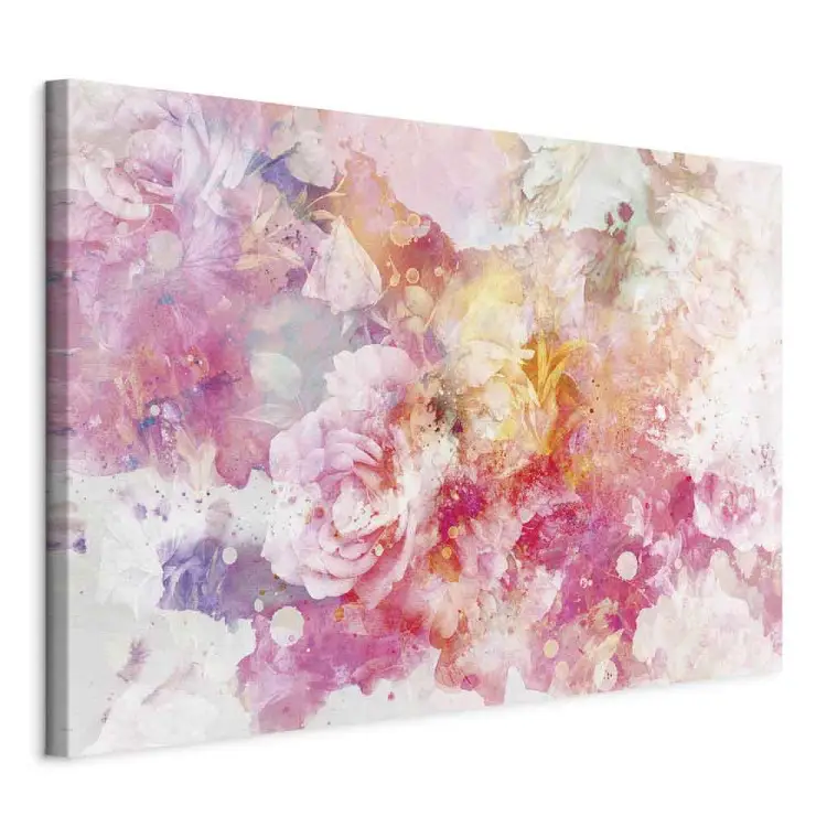 Blumenexplosion Breit - Rosa abstrakte Blumen