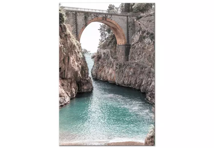Die Brücke von Positano - Landschaft des italienischen Geländes, Hoch