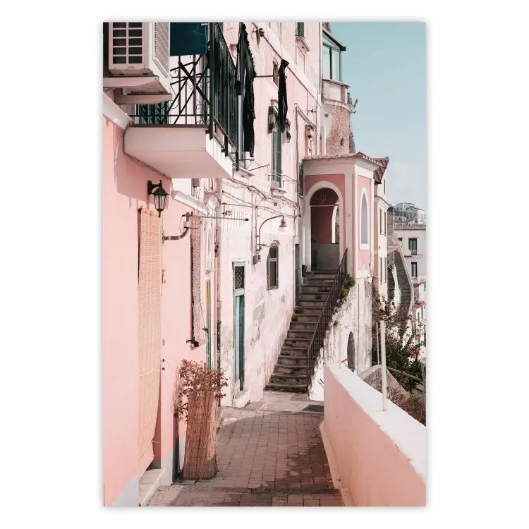 Haus in Amalfi - Warme Komposition mit rosa Architektur in Italien