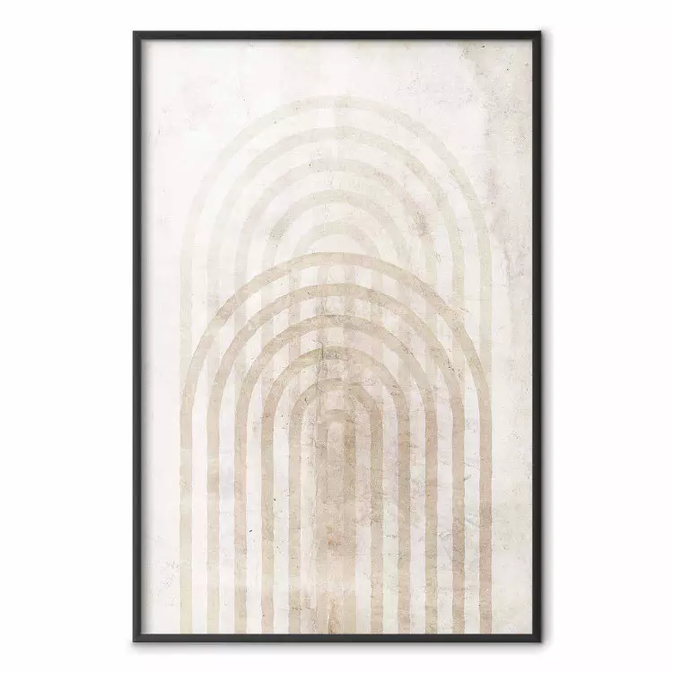 Geflecht - Beige Abstraktion im Scandi-Boho-Stil