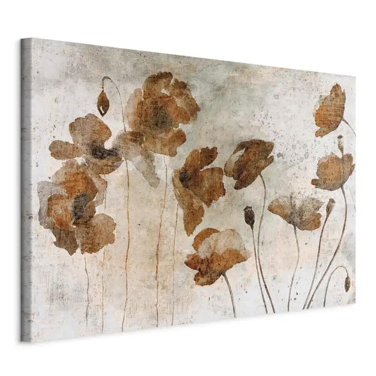 Aquarell-Mohnblumen Breit - Feldblumen im Boho-Stil
