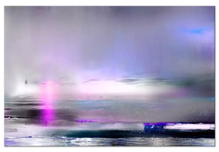 Lila Sonnenuntergang - Abstraktion mit einem Hauch von Violett, Breit