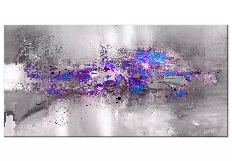 Übergang - Moderne Abstraktion mit einem Hauch von Violett, Breit
