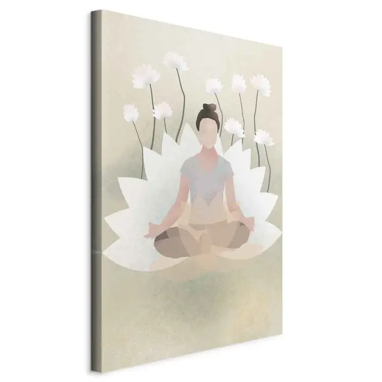 Liebesyoga Vertikal - Blumenkomposition im Zen-Stil