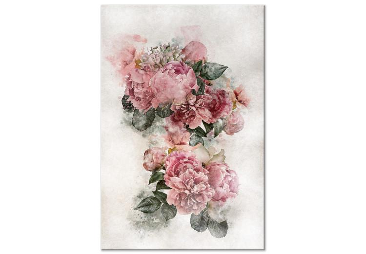 Pfingstrosen in voller Blüte (1-teilig) - Rosa Blumen, hell