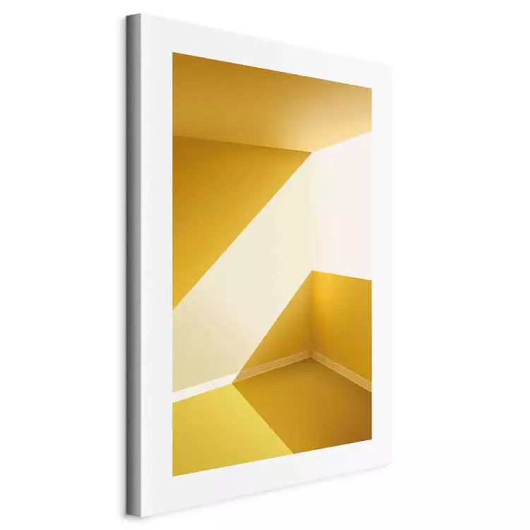 Kanarienvogel-Architektur (1-teilig) - Gelbes abstraktes Zimmer