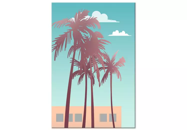 Miami Palmen (1-teilig) - Landschaft, klarer Himmel