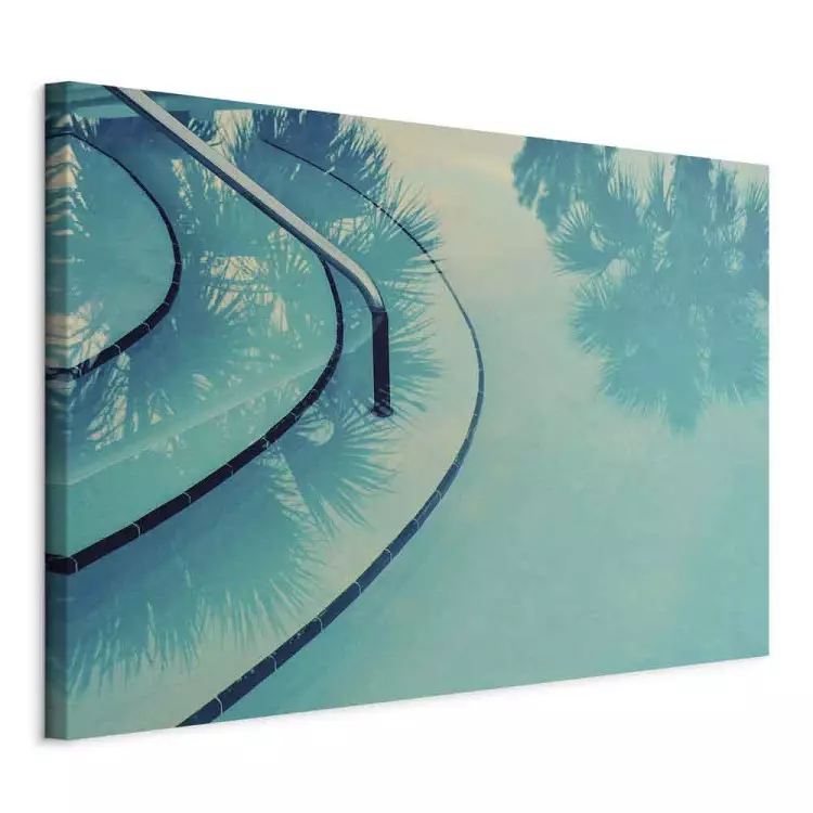 In Florida (1-teilig) - Blaue Landschaft und Palmenreflexion im Wasser