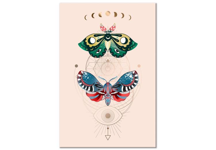 Magic Insects - Colorful Moths and Geometric Esoteric Signs