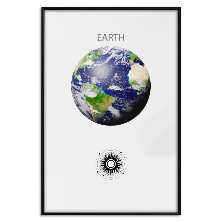 Green Planet - Earth, Abstract Composition with the Solar System II
