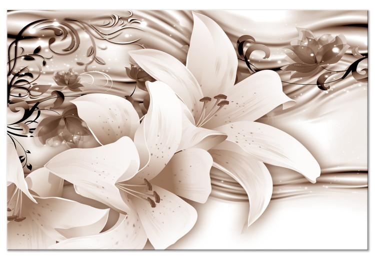 Sepia Lilies - Delicate Flowers With an Organic Ornament